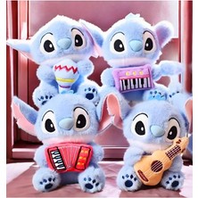 Dek Stitch Peluş Müzisyen Serisi Anahtarlık Çanta Süsü Peluş Oyuncak - Karışık Model
