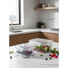 Cook&Kitchen Seefresh Kilitlenebilir Saklama Kabı 2'li Siyah