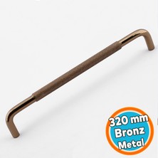 Nzb Mobilya Çekmece Dolap Dolabı Modern Kapak Kulpları Bronz Metal Kulp 320 mm 32 cm