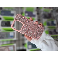 Epro iPhone 15 Pro Gerçek Parlak Işıltılı Doğal Taşlı Içi Kadife Yüksek Kalite Şık Kılıf