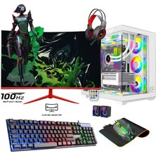 Apphirex Viper X50 Ryzen 5 5500 16GB 512GB M2 SSD RX550 Gddr5 23.6'' Curved Masaüstü Oyuncu Masaüstü Bilgisayarı