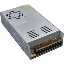 S Line 12V 30A 360W Metal Kasa Fanlı Adaptör - Şerit LED ve Kamera Trafosu