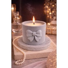 Japon Kiraz Çiçeği Kokulu Beton Mum - Ev Yapımı Dekoratif & Hediyelik Mum