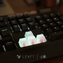9'lu Şeffaf (Clear) Keycap Seti - Sökme Aparatı Hediyeli, Klavye Tuşları