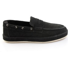 Bambi Siyah Hakiki Deri Erkek Loafer Ayakkabı E01698090201
