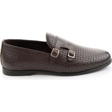 Bambi Kahve Hakiki Deri Erkek Klasik Ayakkabı E01054405241