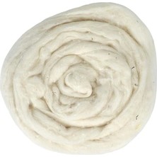 Ritzz Yün Keçe 002 Ekru Renkli %100 Merinos Yün ile Keçeleşen Yün Malzemesi