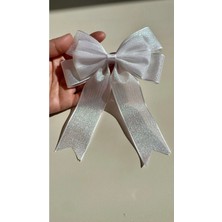 Kirpi Toka Beyaz Kuyruklu Toka Kadın Çocuk Tokası 12CM x 18CM