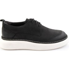 Bambi Siyah Hakiki Deri Erkek Casual Ayakkabı E01089006601