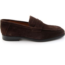 Bambi Kahve Hakiki Deri Erkek Klasik Ayakkabı E01054041302