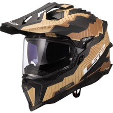 Ls2 Explorer C Karbon Trıck Mat Kahve-Kum Kask