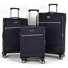 Fossil Kumaş Ekstra Hafif Büyük, Orta, Kabin 3'lü Valiz Seti