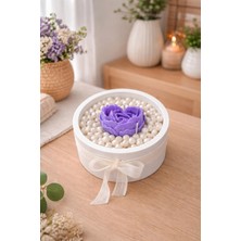 Mile Concept Love Inci Detaylı Kokulu Beton Mum Tabağı | El Yapımı Dekoratif Mum 200GR