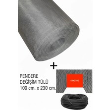 Kamataş Kapı Sineklik Fiberglas Değişim Tülü 100x230 & 6m Sineklik Fitili