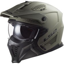 Ls2 Drıfter Mat Olıve Yeşil Kask