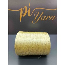 Pi Yarn Pullu Ip Sarı Gold Pullu 400GR