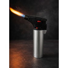 İtalyano Italyano Gri Pürmüz & Torch Çakmak – Nargile & Kamp – Doldurulabilir – Ayakta Durabilir