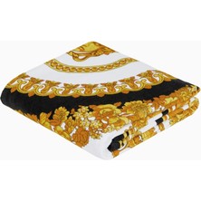 Versace Home Medusa Logolu Siyah %100 Pamuk, Italyan Tasarımı Banyo Havlusu