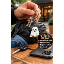 Toyfest Harry Potter Hedwig Metal Anahtarlık Lisanslı Koleksiyon Hediye Aksesuar