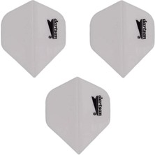 Set (15 Adet) Dartsan Dart Flight-Flayt. 100 Micron Pet Beyaz