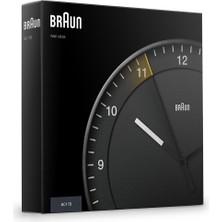 Braun BC17B Siyah Duvar Saati