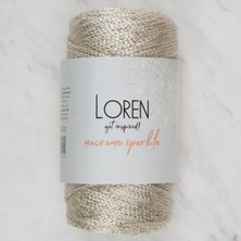 Tbl Dekor Loren Macrame Sparkle Simli Krem El Örgü Ipi - Rm