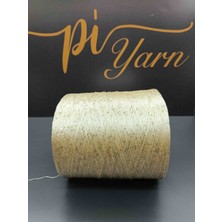 Pi Yarn Pullu Ip Koyu Krem Gold Pullu 400GR