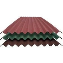 222 Oluklu onduline Levha, Kırmızı, 97X200 Cm, 3 Mm, Newoline (1 Adet=1.6 M2)