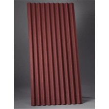 222 Oluklu onduline Levha, Kırmızı, 97X200 Cm, 3 Mm,(1 Adet=1.6 M2)
