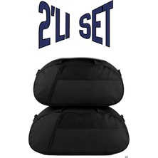 Kaff 2'li  Önü Cepli Ayarlanabilir Omuz Askılı El Seyahat Spor Çantası