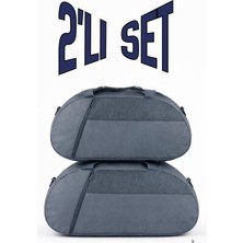 Kaff 2'li  Önü Cepli Ayarlanabilir Omuz Askılı El Seyahat Spor Çantası