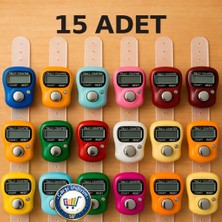 15 Adet Zikirmatik Sayaç Yüzük Tesbih Çekme Salavat ve Zikir Sayacı