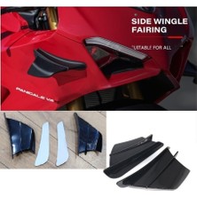 Motosiklet Universal Spolier Kanat Siyah Renk Supermoto
