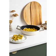 Smeg Cookware 50's Style Krem Pilav Tencere 28 cm