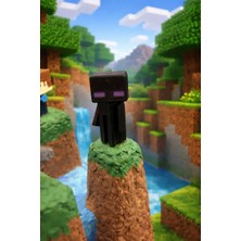 LunaLab3D Enderman Kit Card - Interaktif Montaj Maketi , En Eğlenceli Aktivite Oyuncakları, Figürünü Kendin Birleştir