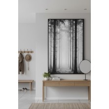 Safir Design Sisli Çam Ağaçları Temalı Modern Çerçeveli Tablo