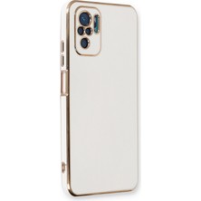 Lowell Home Ieg  Xiaomi Redmi Note 10 Kılıf Volet Silikon - Beyaz LWLRSHM-76W5
