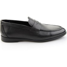 Bambi Siyah Hakiki Deri Erkek Klasik Ayakkabı E01054400840