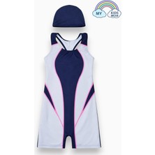 My Kids Wear Kız Çocuk Deniz Yüzücü Mayoları 5-16 Yaş 12604