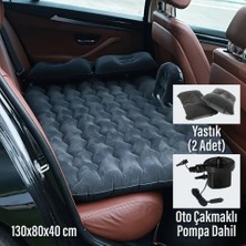 Trend Maison Black Island Araç Içi Şişme Yatak Araba Arka Koltuk Yatağı Siyah 130X80 cm + Pompa