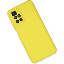 Azrlya Newface Xiaomi Redmi 10 2022 Kılıf Nano Içi Kadife Silikon - Sarı