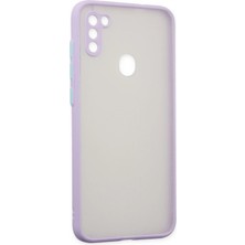 Azrlya Newface Samsung Galaxy A11 Kılıf Montreal Silikon Kapak - Mor