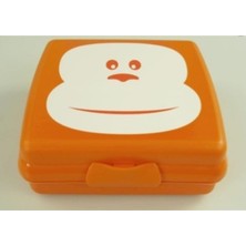 Feyza Design Şık ve Pratik Turuncu Sandviç Kutusu, Sağlıklı Atıştırmalıklar Için Ideal