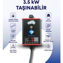 Essan 3.5 Kw 15 Metre Taşınabilir Elektrikli Araç Şarj Cihazı