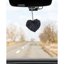 LuArte Pon Pon Kalp Dikiz Aynası Süsü