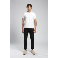 Lee Cooper Marco Normal Bel Dar Kesim Düz Paça Siyah Erkek Jean Pantolon