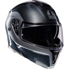 Agv Kask/streetmodular Levıco Grey Sılver