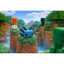 LUNALAB3D Minecraft Axolotl 3D Baskı Kit Card - Çok Renkli Maket