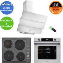 Eminçelik ve Afm Tech Markalı Lupen Elektrikli-Lpg  Ankastre Set (FM7701 + 66 252 +Ch 1455 Rc  W60)