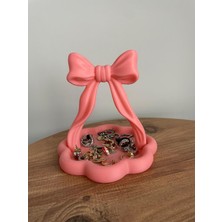 Estetik Fiyonk Tasarımlı Takılık – Küpe, Yüzük ve Aksesuar Standı – Dekoratif Masa Organizer